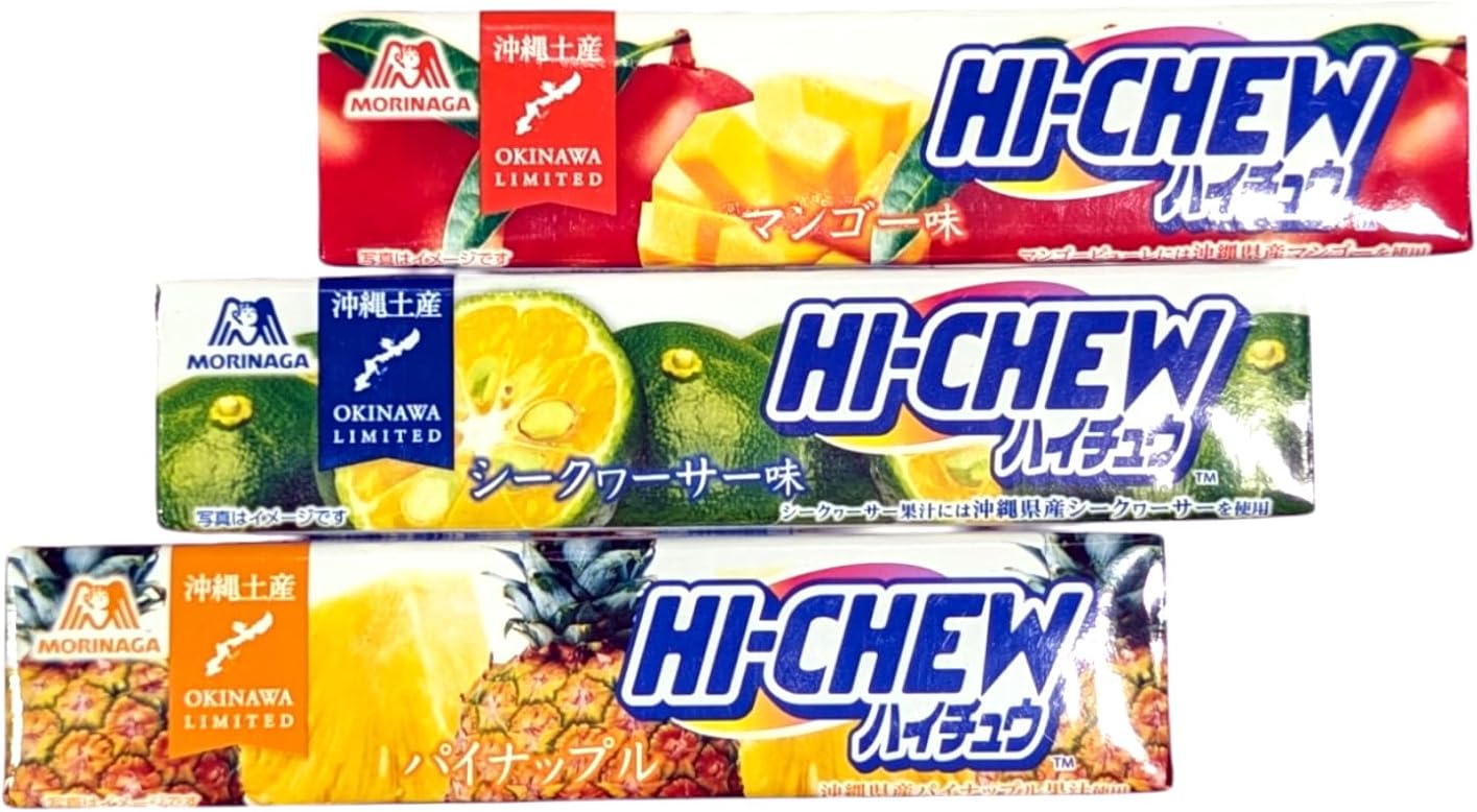Okinawa Limited Haichu Pineapple, Seek Worther, Mango, Set of 6, 3 Types