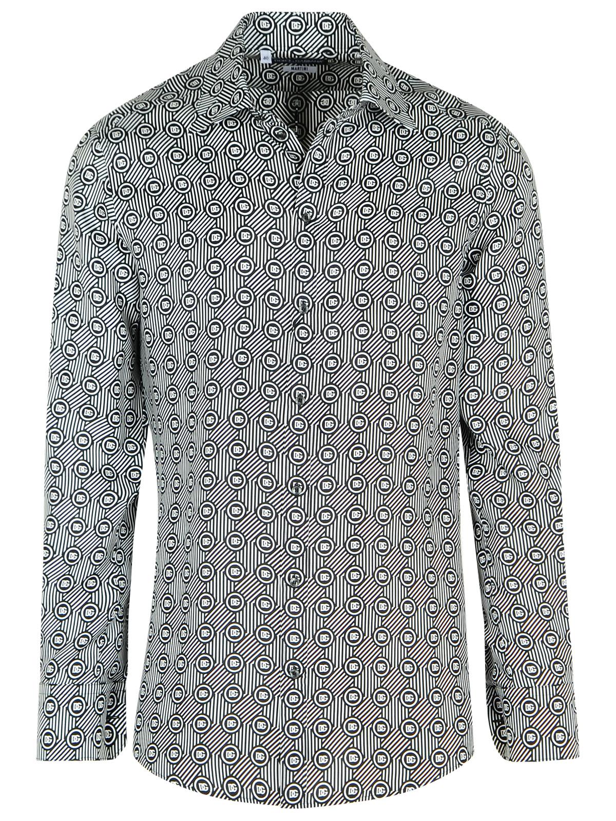 Dolce ドルチェ＆ガッバーナブラックシルクシャツ - Image 5