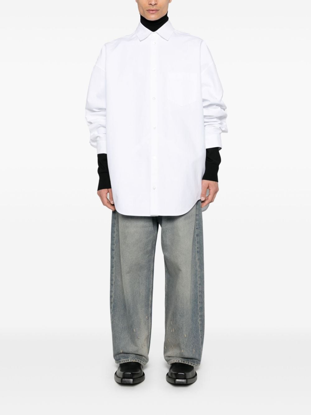 Balenciaga バレンシアガ特大のコットンシャツ - Image 5