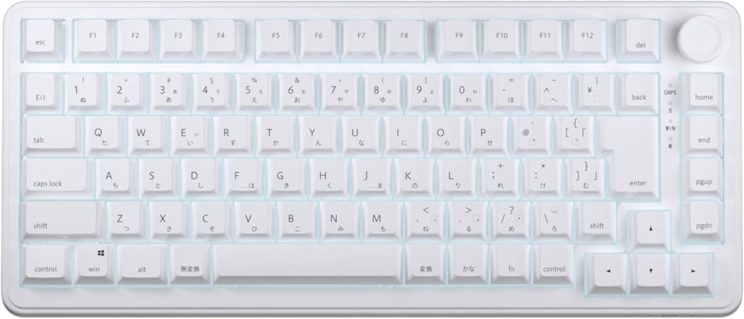 AIM1 Shun MATATAKI Rapid Trigger 8000Hz Polling Rate Wired 75% Size Backlit LED Gaming Keyboard Magnetic Switch (Japanese Array)