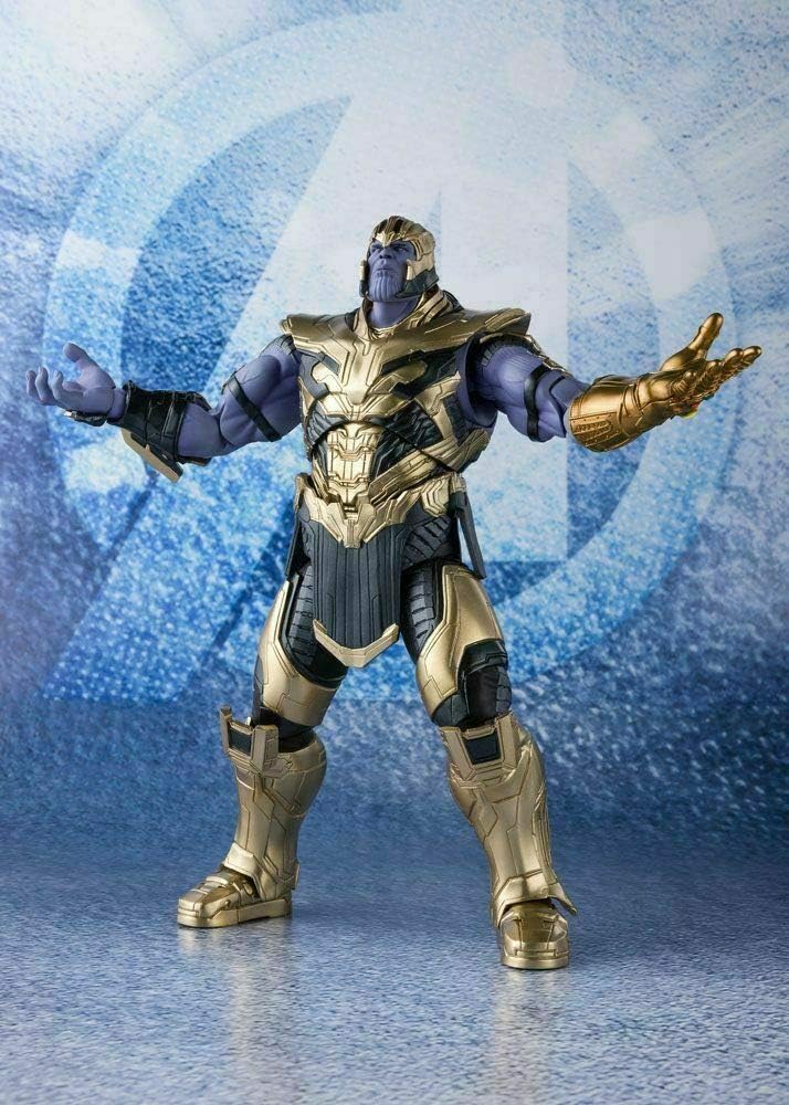 S.H. Figuarts Avengers Thanos (Avengers Endgame), Approx. 195 mm, PVC & ABS Painted Action Figure
