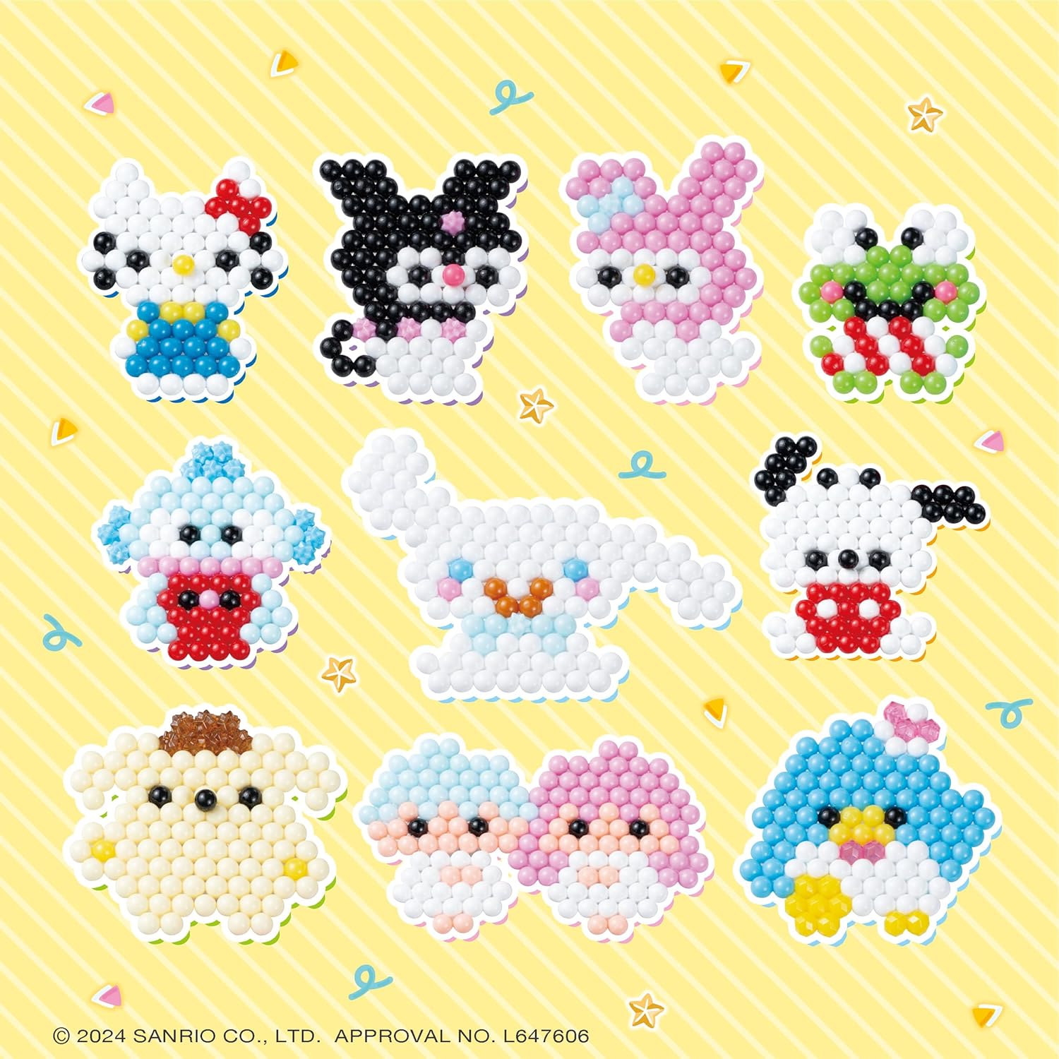 Aquabeads Character All-in-One Set [ Sanrio Characters Full Set ] AQ-S102 ST Mark Certified, For Ages 6 and Up, Toy, Water, Water-Bonding, Making Toy Aquabeads Epoch