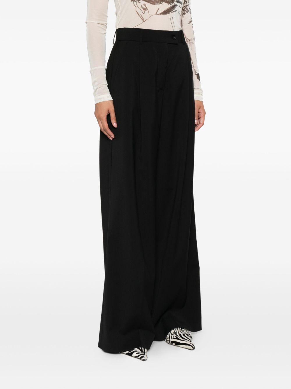Sportmax Sportmax Preウールのズボン - Image 5