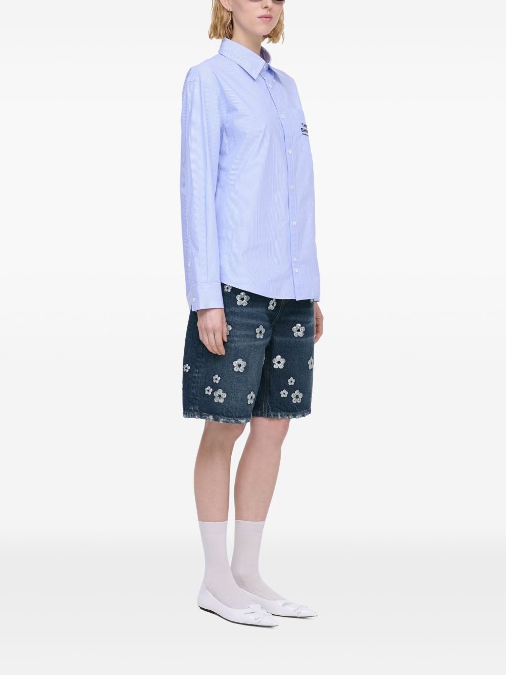 Marc マークジェイコブスストライプコットンシャツ - Image 5