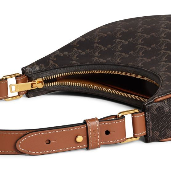 CELINE Ava bag in Triomphe canvas and calfskin - Image 5