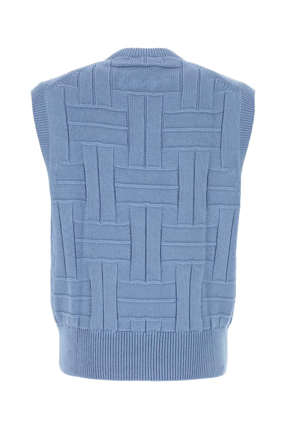 Kenzo Kenzo Cerulean Blue Cotton Vest - Image 5