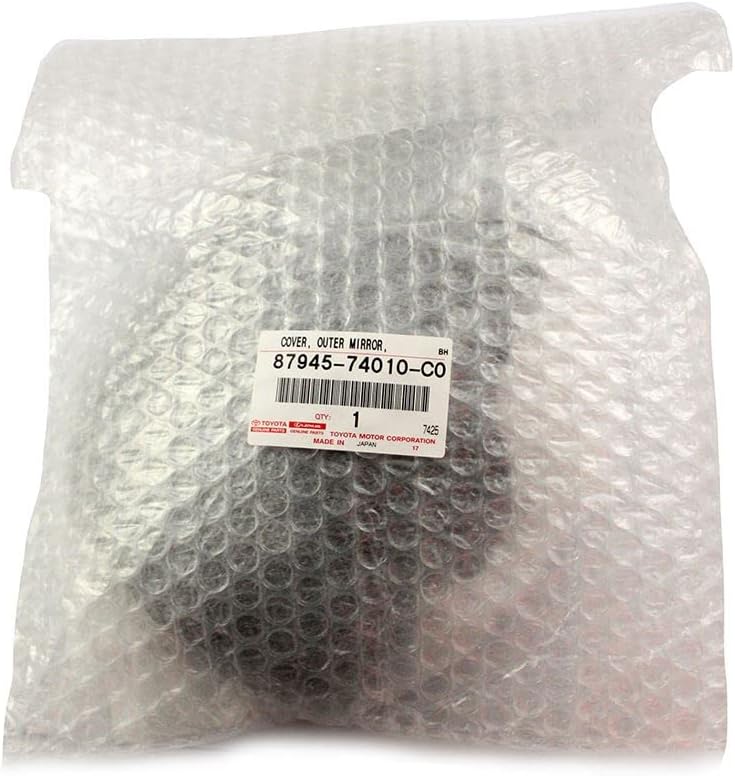 Toyota Genuine Parts Outer Mirror Cover LH (BLACK) Model Number 87945-74010-C0
