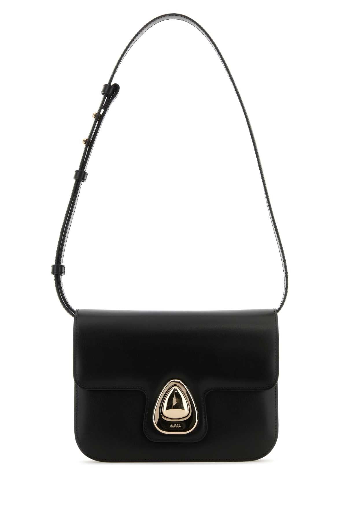 A.p.c. A.P.C.ブラックレザースモールアストラクロスボディバッグ - Image 5
