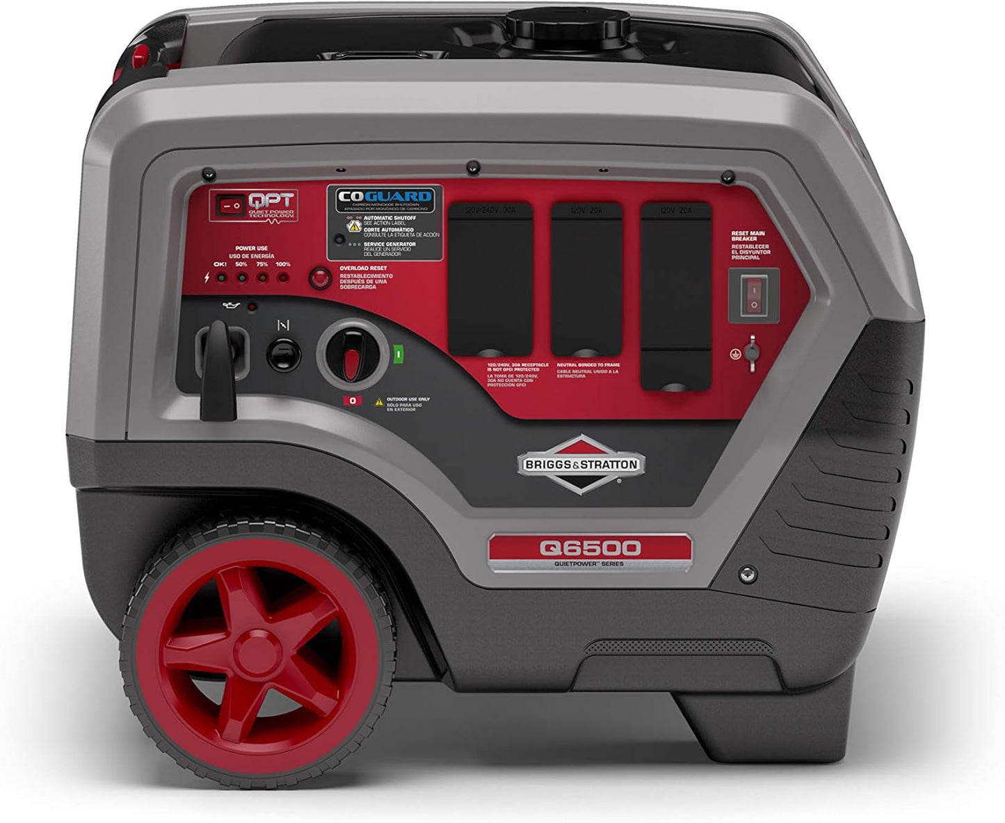 Briggs & Stratton Q6500 Quiet Power Series Inverter Generator | CO-GARD 6500 START WATT