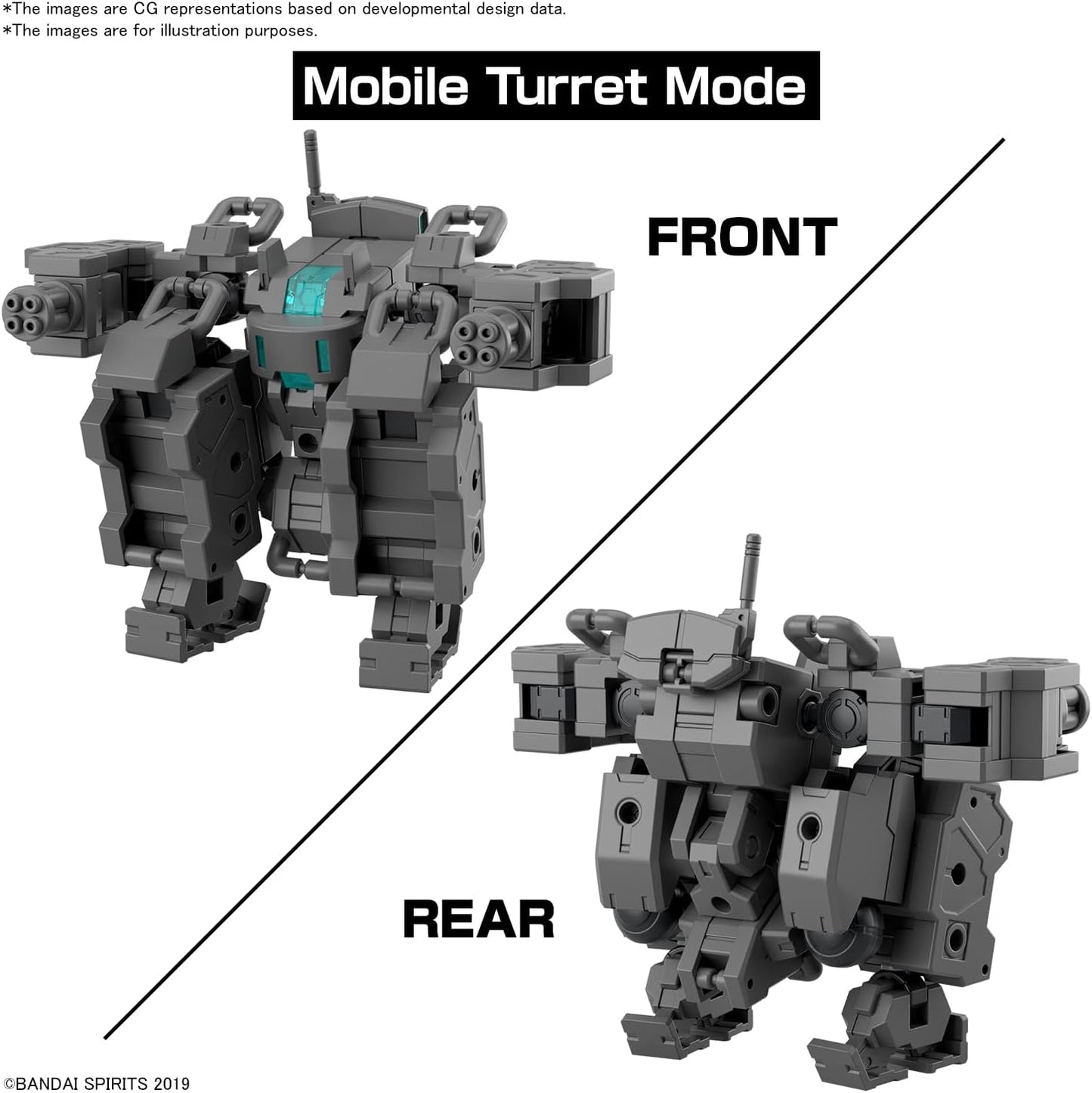BANDAI SPIRITS 1.2 inches (30 mm) Exa Vehicle (Small Variable Machine Ver.) 1/144 Scale, Color Coded Plastic Model