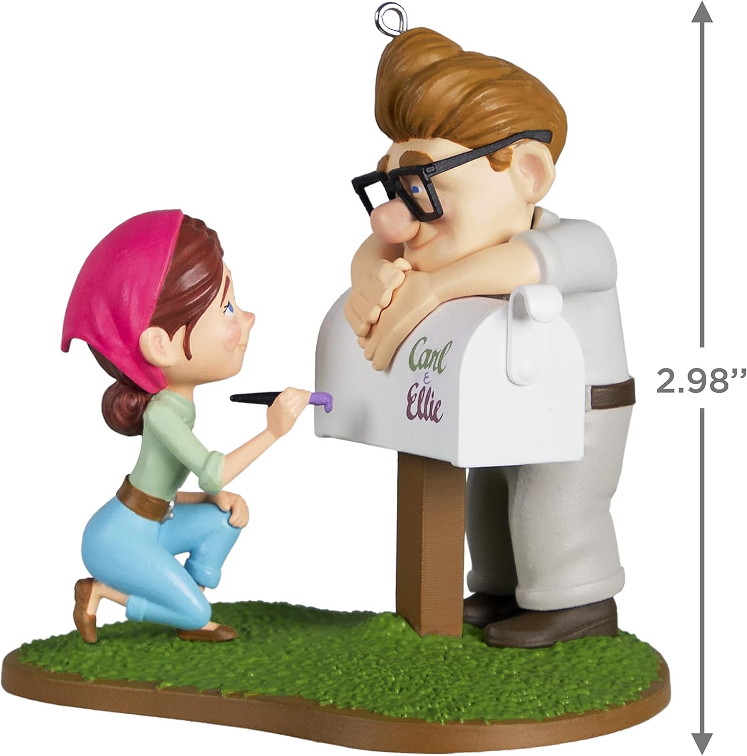 Hallmark Keepsake Adorno navideño de plástico 2022, Disney/Pixar Up Carl & Ellie