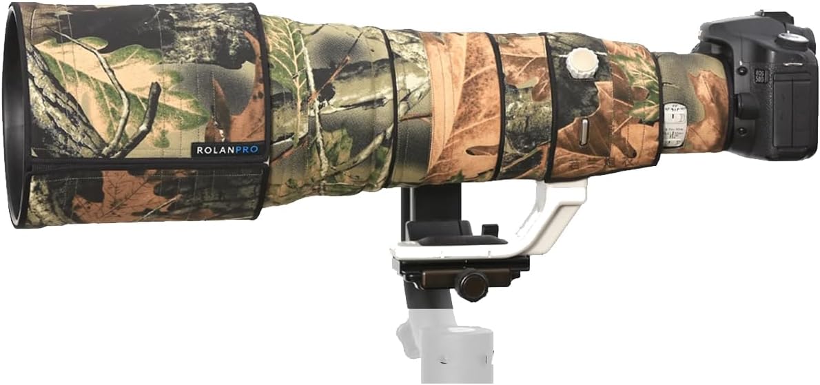 Rolanpro Lens Cover, Camouflage Coat for Canon EF 500mm F4 L IS II USM, Triple Layer Protection, jungle camouflage, Modern