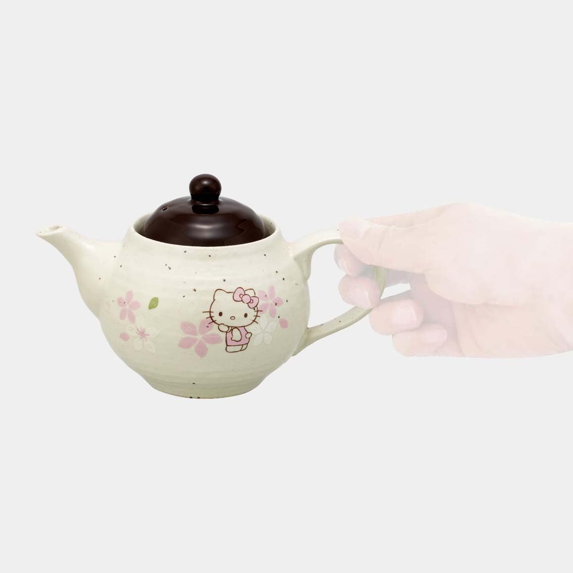 Skater CHMP1-A Mino Pot, Teapot, 15.2 fl oz (450 ml), Hello Kitty Sakura, Sanrio, Diameter 4.5 x Height 4.5 x Width 7.7 inches (11.5 x 11.5 x 19.5 cm)