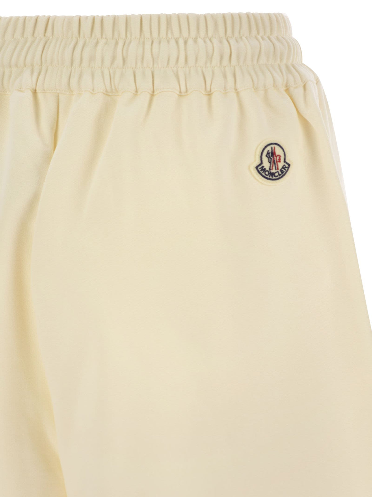 Moncler ロゴパッチ付きのモンクラーコットンショーツ - Image 5