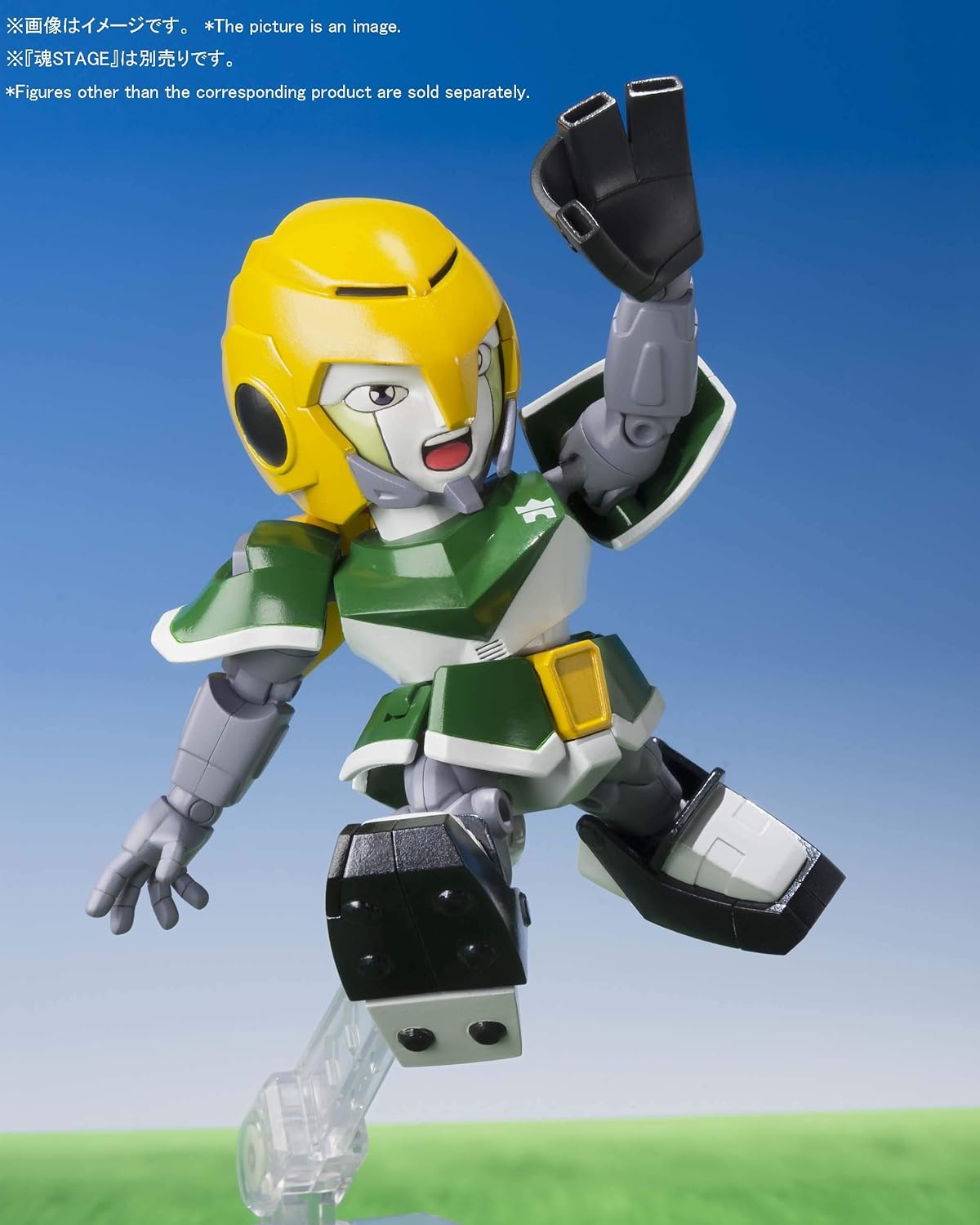 Chogokin Iron Leaguer Mach Indy & Goldfoot, Approx. 3.1 inches (80 mm), Die-cast, PVC & ABS, Pre-painted Action Figure