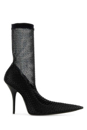 Balenciaga Black Leather Cagole Ankle Boots - Image 5