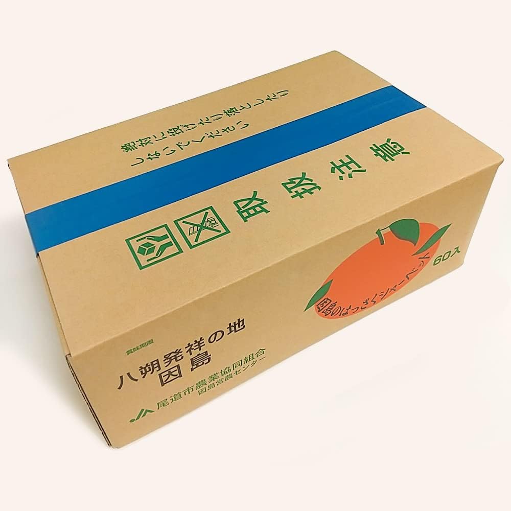 Hiroshima Mika Inshima Hasaku Sherbet, 2.6 oz (75 g), Set of 60, tau Hiroshima Prefecture, Yasusu Sherbet, Orisu Tower, Popular Product, Souvenir