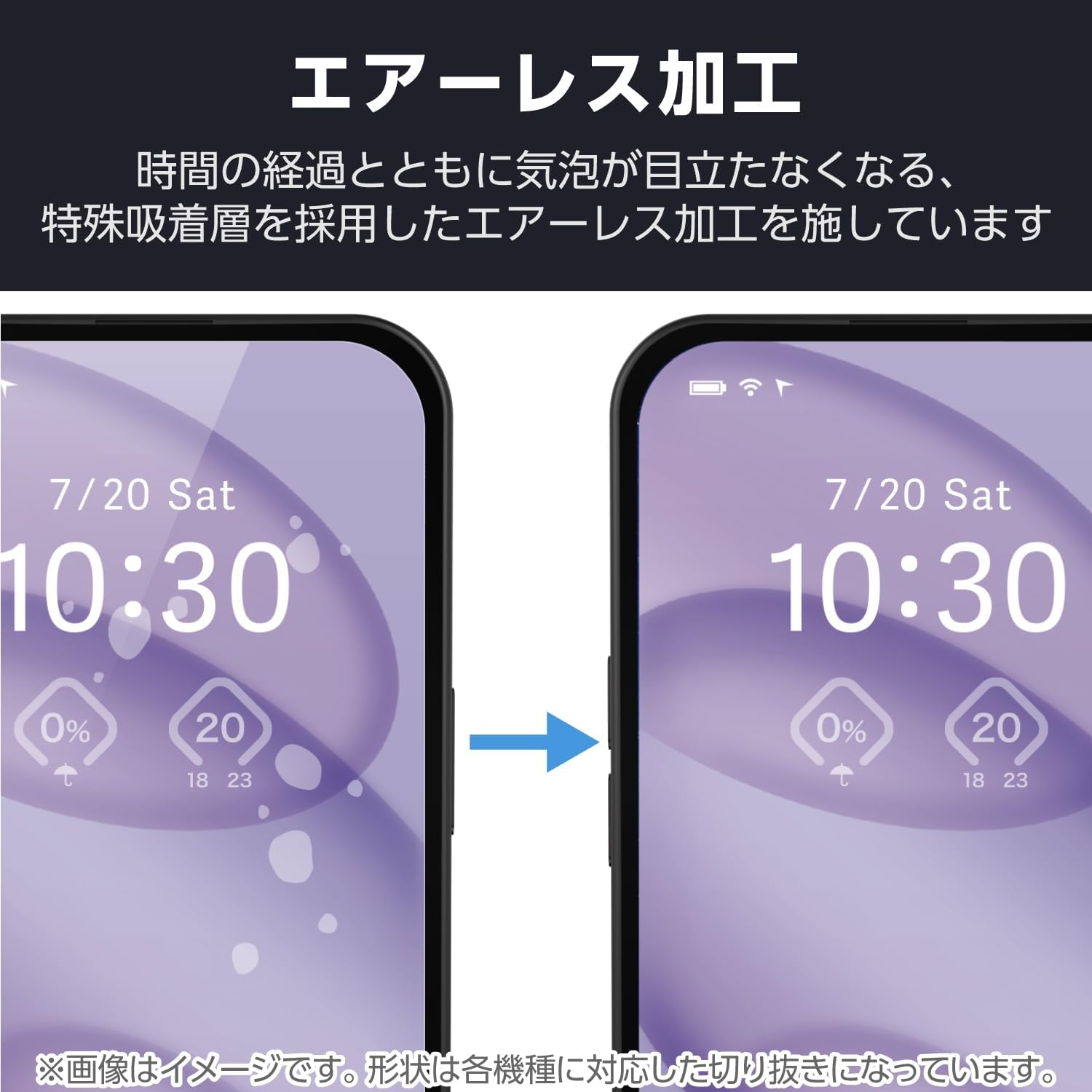 Elecom PM-S244FLLFG Aquos Sense9 Camera Film Lens Protection, Glare, Gloss, Anti-Fingerprint, Hard Coat Treatment, Airless Fingerprints