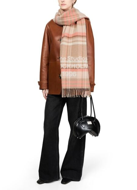 ACNE STUDIOS Check logo scarf - Image 5