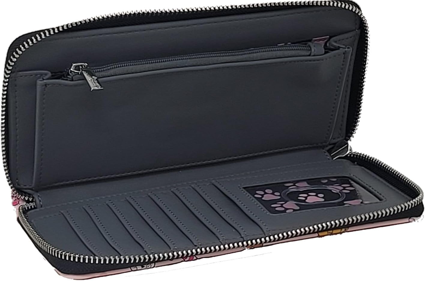 Loungefly Disney Cats - Cartera con cremallera tipo clutch de piel sintética
