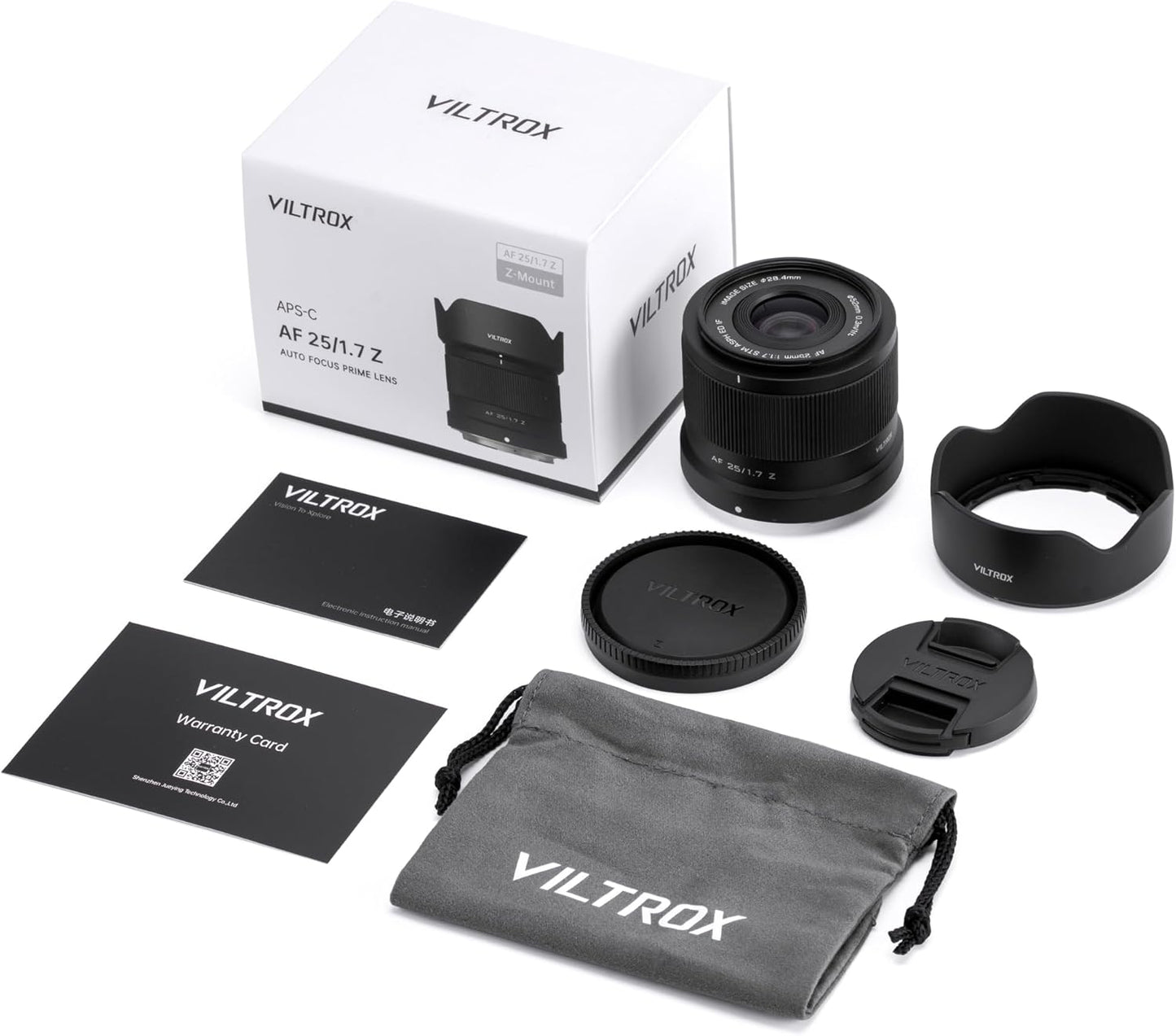 VILTROX AF 25mm F1.7 Z Mount Lens Small & Lightweight APS-C Large Aperture 1.7 Nikon Z Mount Replacement Lens for Nikon Z8 Z9 Z6 II III Z7 II Z50 II Z30 Z5 ZF ZFC etc Z-Mount Mirrorless Cameras
