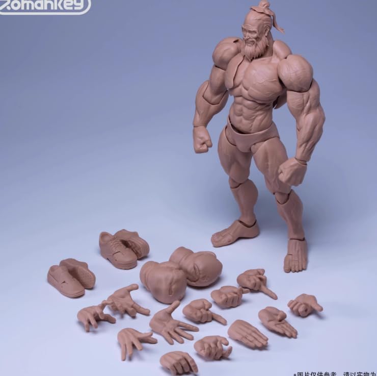 [AC] Romankey UMS003 1/12 Men's Big Guy Movable Action Figure Body Natural Skin