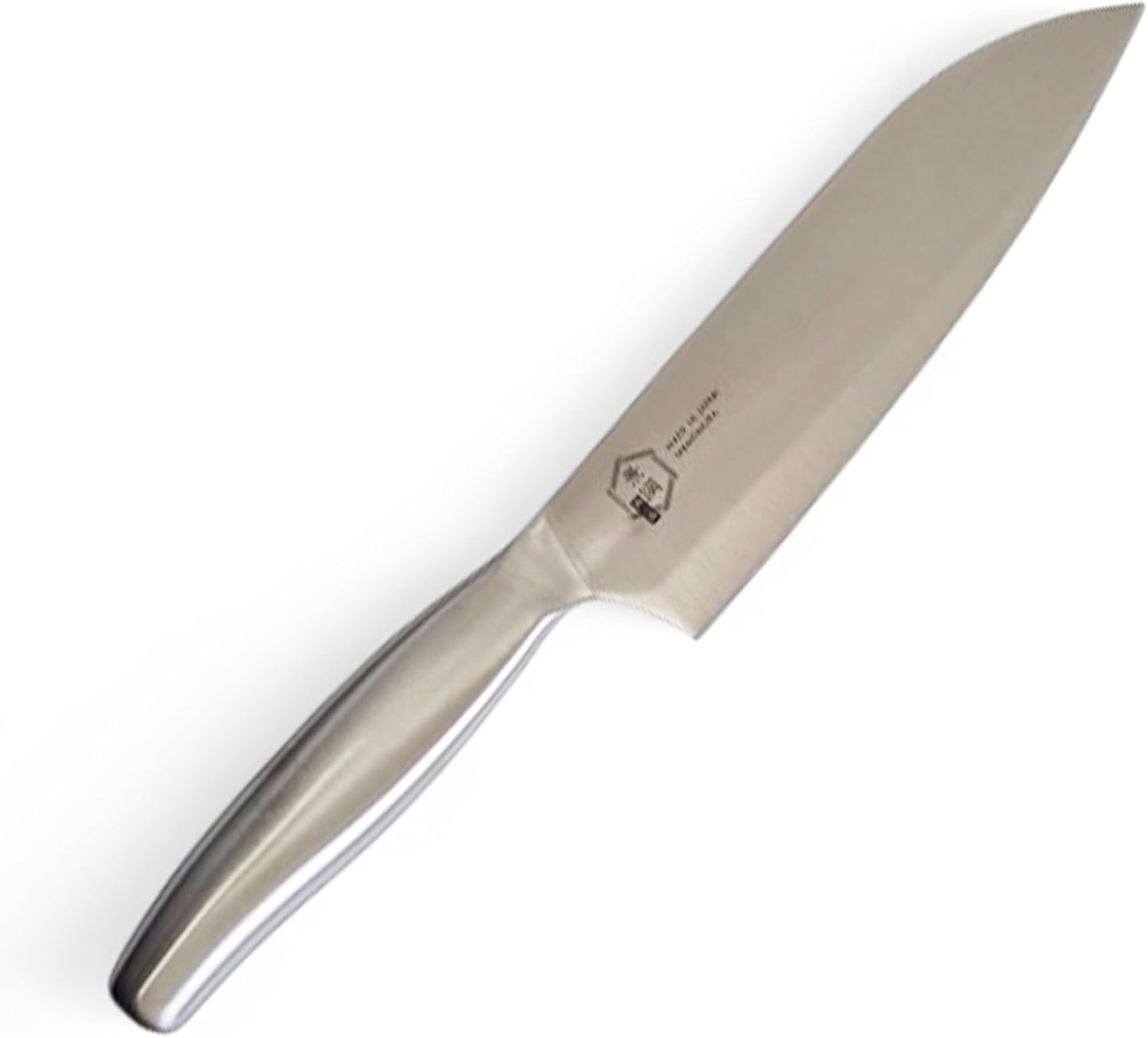 Shimomura Industries KGT-101 Kagatsunaku Santoku Knife, 6.5 inches (165 mm), Dishwasher Safe
