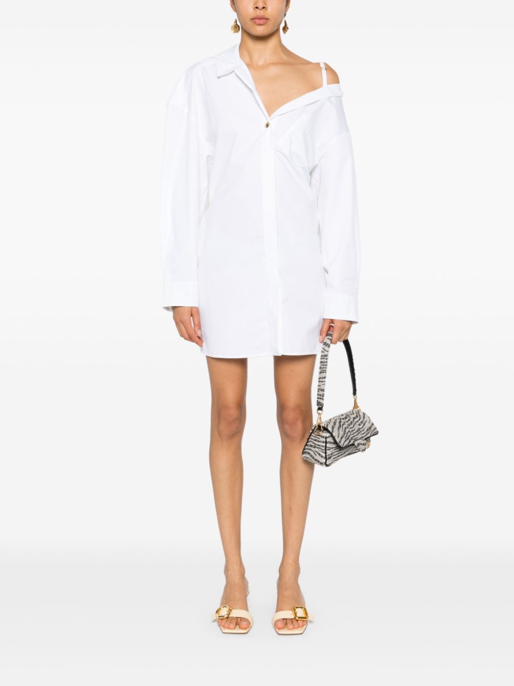 Jacquemus Jacquemus La Mini Robe Chemise Dress - Image 5