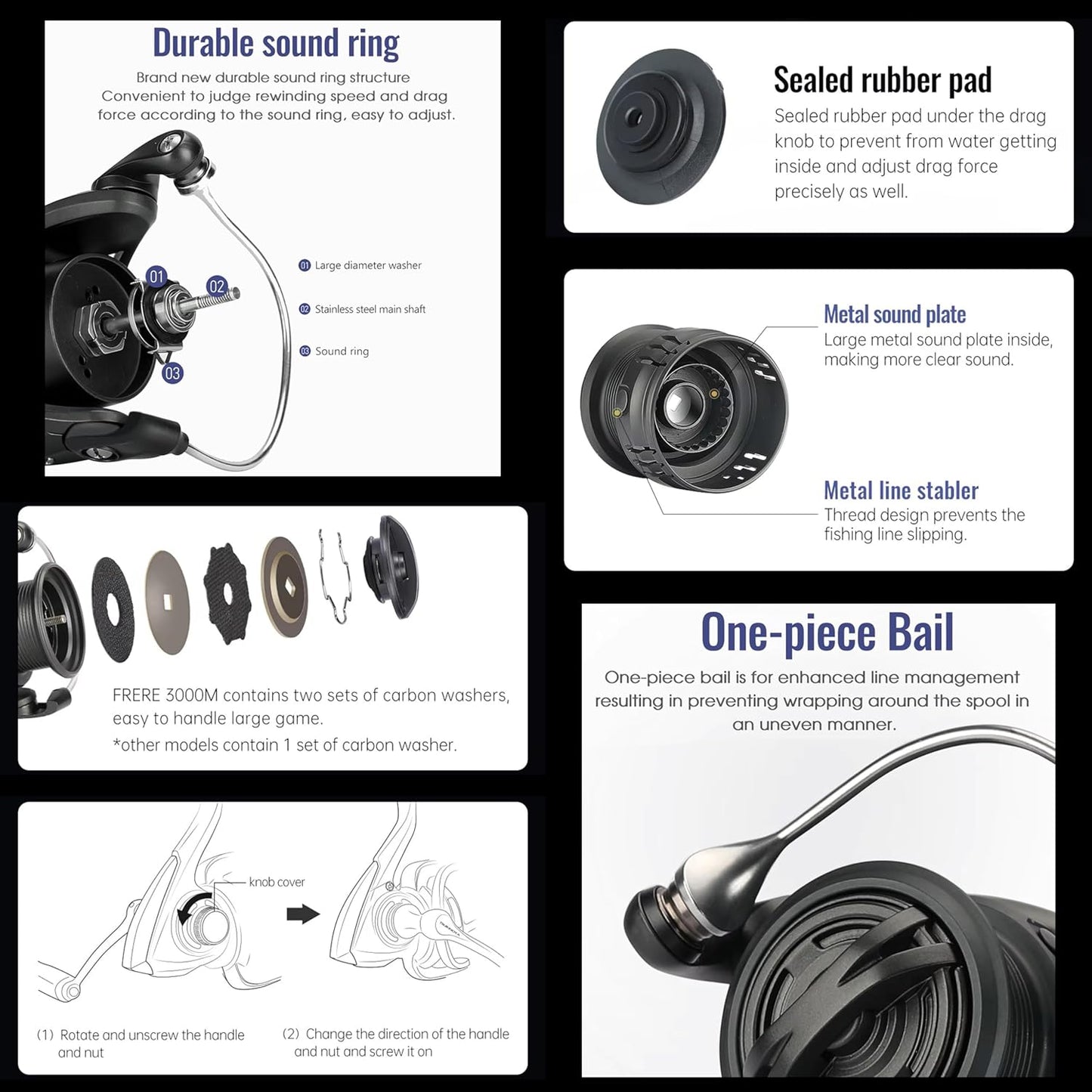 Lightweight Carbon Frame Spinning Reel FRERE FLEL