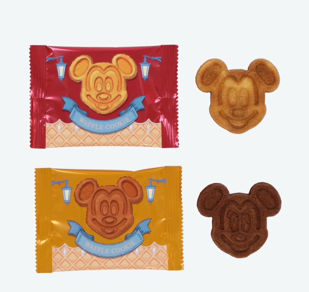 【Tokyo Disney Resort Exclusive】Mickey Mouse Waffle Cookie TDR Sweets Souvenir Disney Goods Present (1 piece, 1 piece)