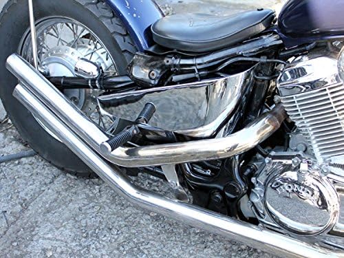 メッキサイドカバー スティード400/600 NC26 ハーレー風 バイク用 オートバイ バイクパーツ ホンダ用 純正タイプ社外品