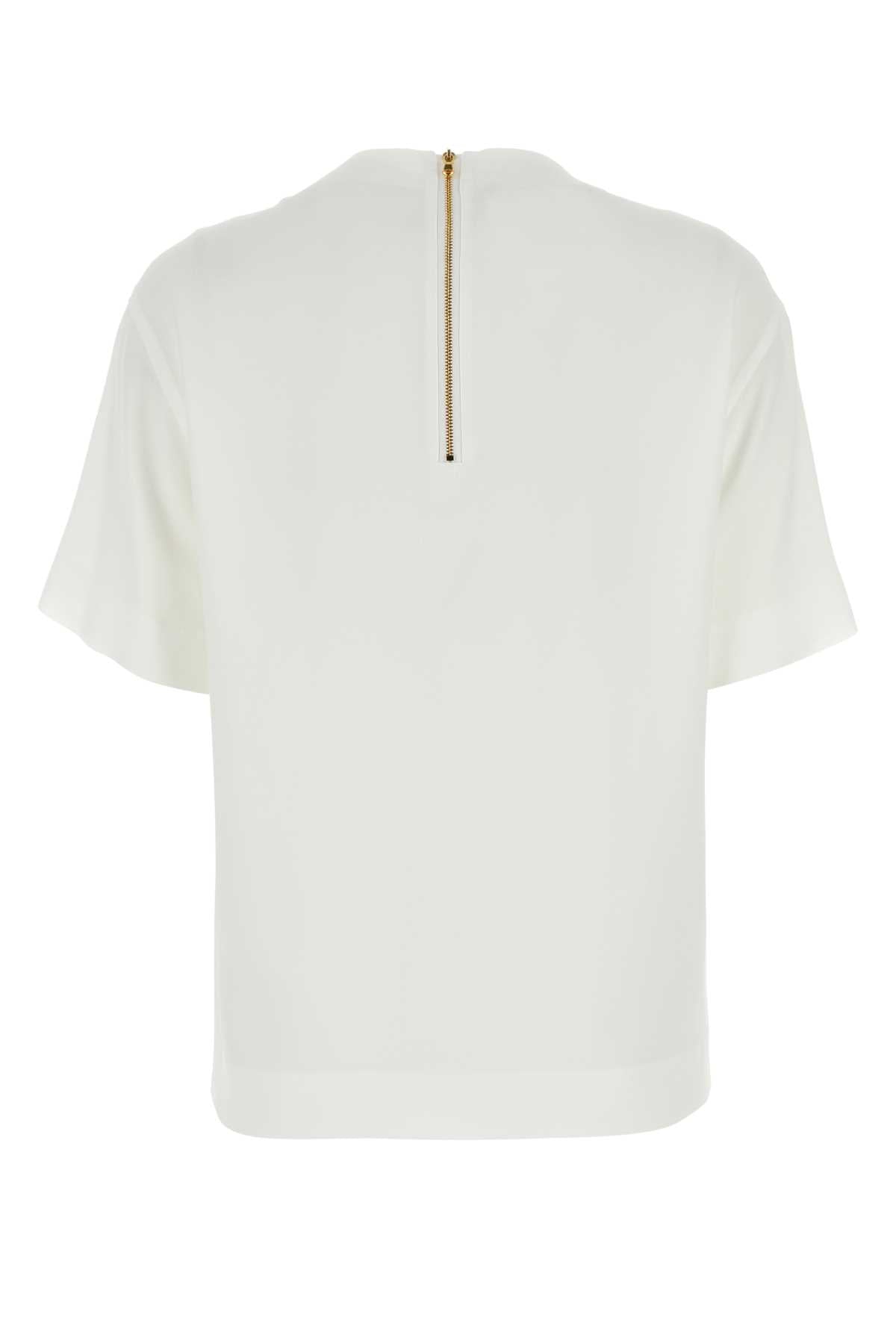 Moschino モスキーノホワイトクレープTシャツ - Image 5