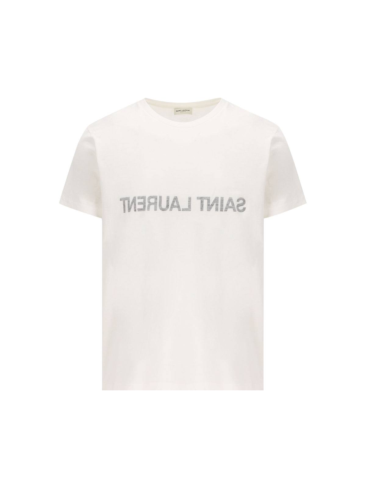 Saint サンローラン メンズs コットンホワイトTシャツ - Image 5