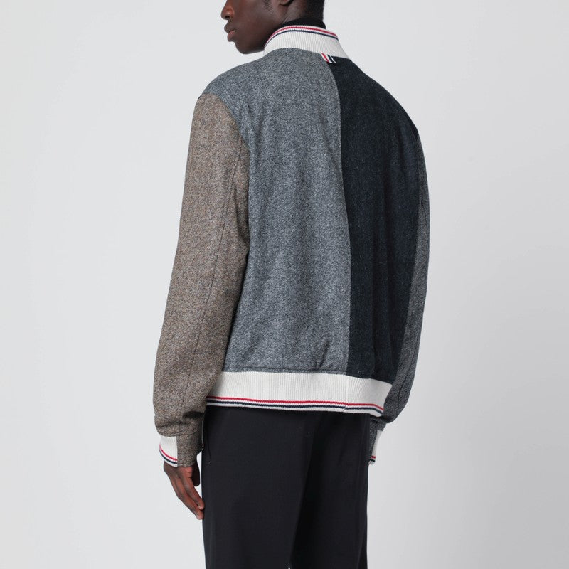 Thom トムブラウンカラーブロックウールボンバージャケット - Image 5