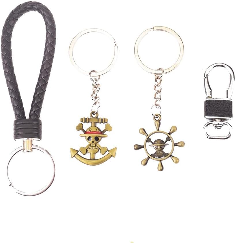 3D Alloy Key Chain, Devil Fruit, Straw Skull Bag, Charm, Character, Metal Alloy, Popular Anime Goods, Decoration, Gift, Collection, Popular, Character, Anime, Moe Goods, Stylish, Birthday Present (Style 1)