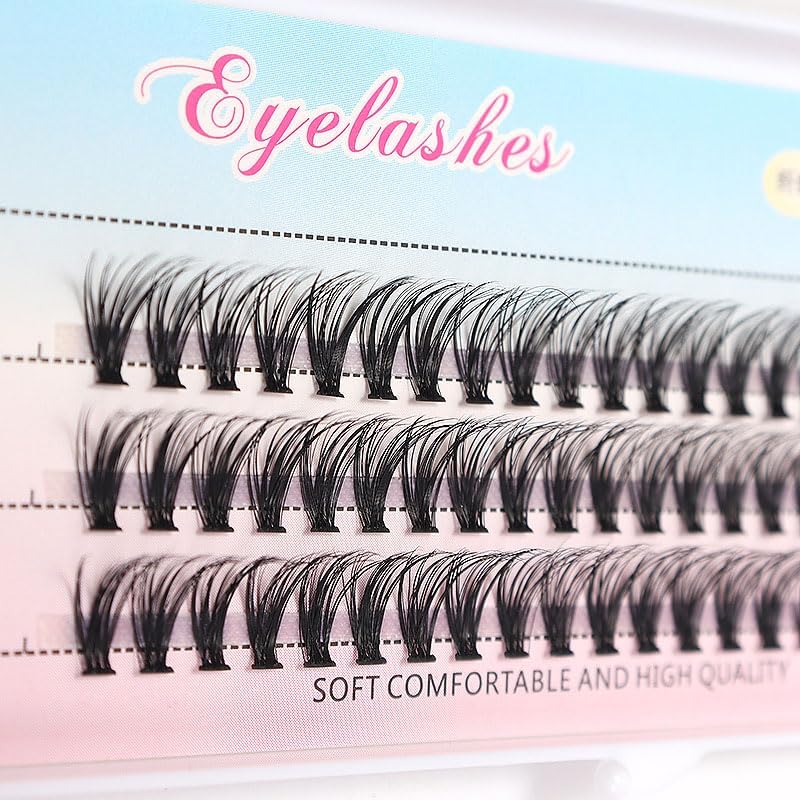 30 D Hot Melt False Eyelashes New "False" Professional Grade Tiered False Eyelashes - Self and Perfect Positioning Natural & K-pop Eyelashes Ultra Light Handmade Delicate (11mm)