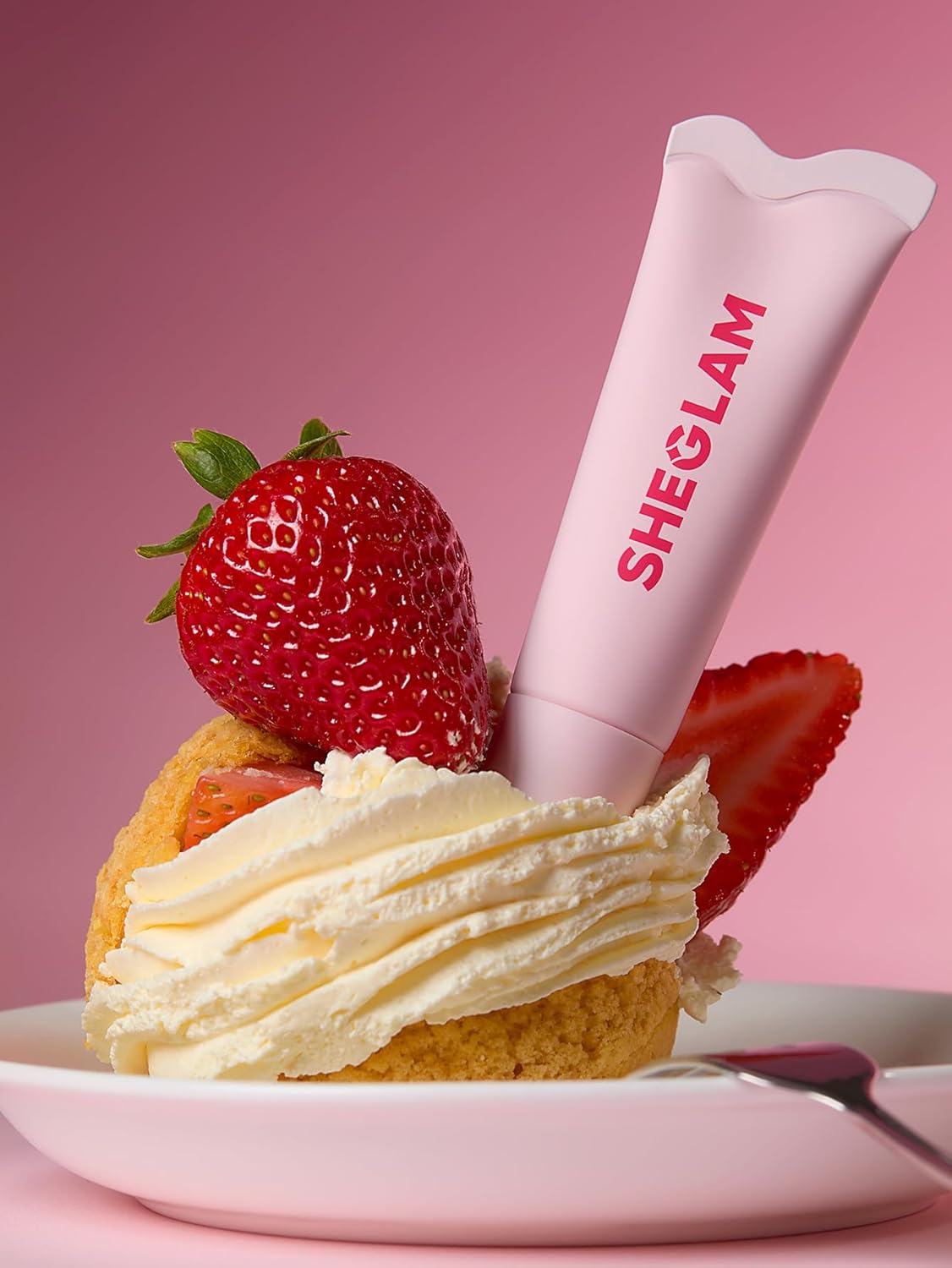 SHEGLAM Crystal Glaze Lip Gloss Moisturizing Jelly, Crystal Gloss, Lasts 8 Hours, Sweet Scent (Strawberry Milk)