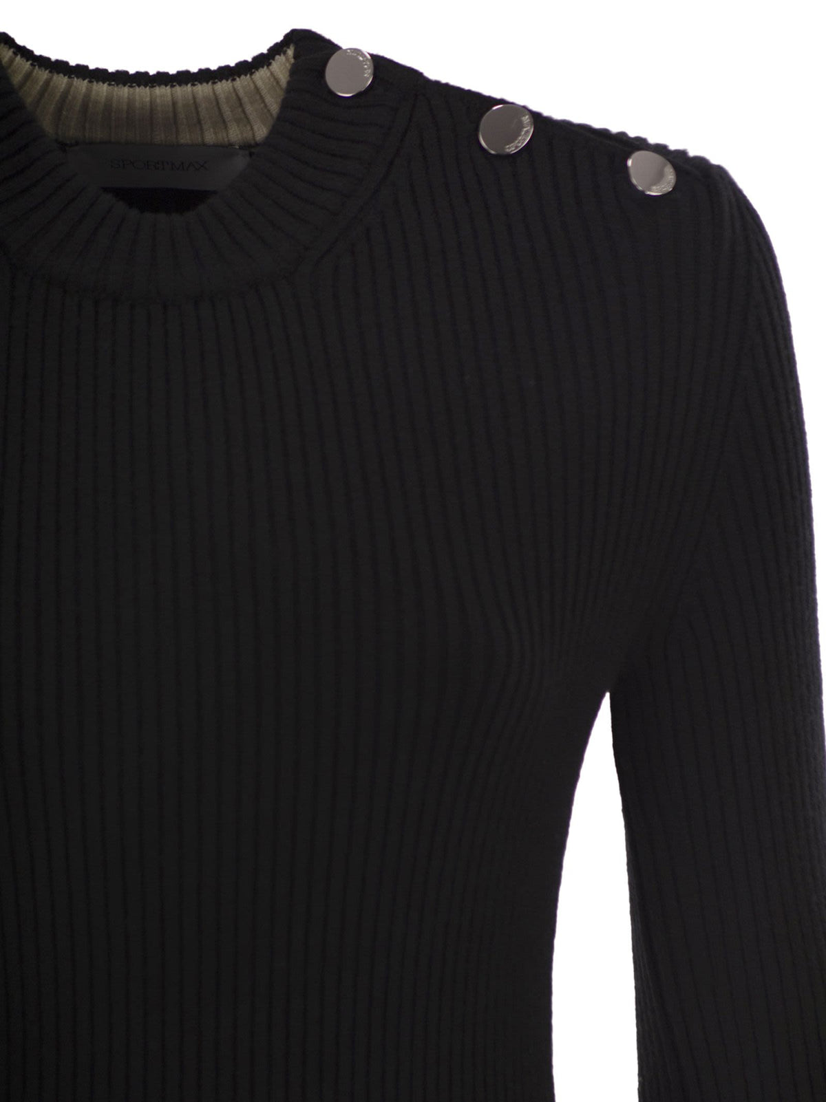 Sportmax SportMax Garibo Pure Wool Knitドレス - Image 5