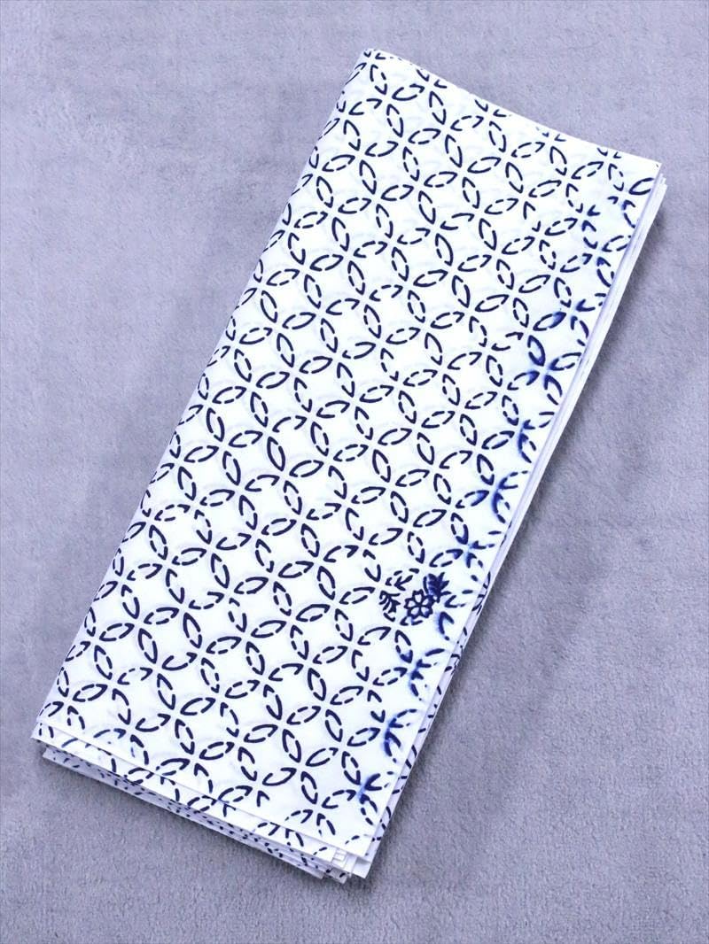 Yukata Kimono No.401, Cloisonne Pattern, White Background, Ears Available