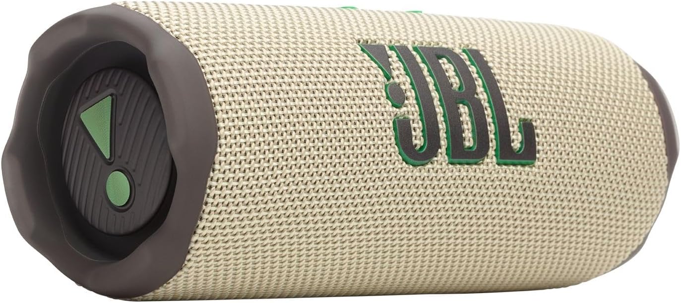 JBL FLIP 7 / Portable Speaker / Bluetooth Compatible / IP68 Dustproof and Waterproof / USB-C / App Compatible / Includes Strap and Carabiner / AURA CAST Multi-Speaker Connection / Wimbledon Green