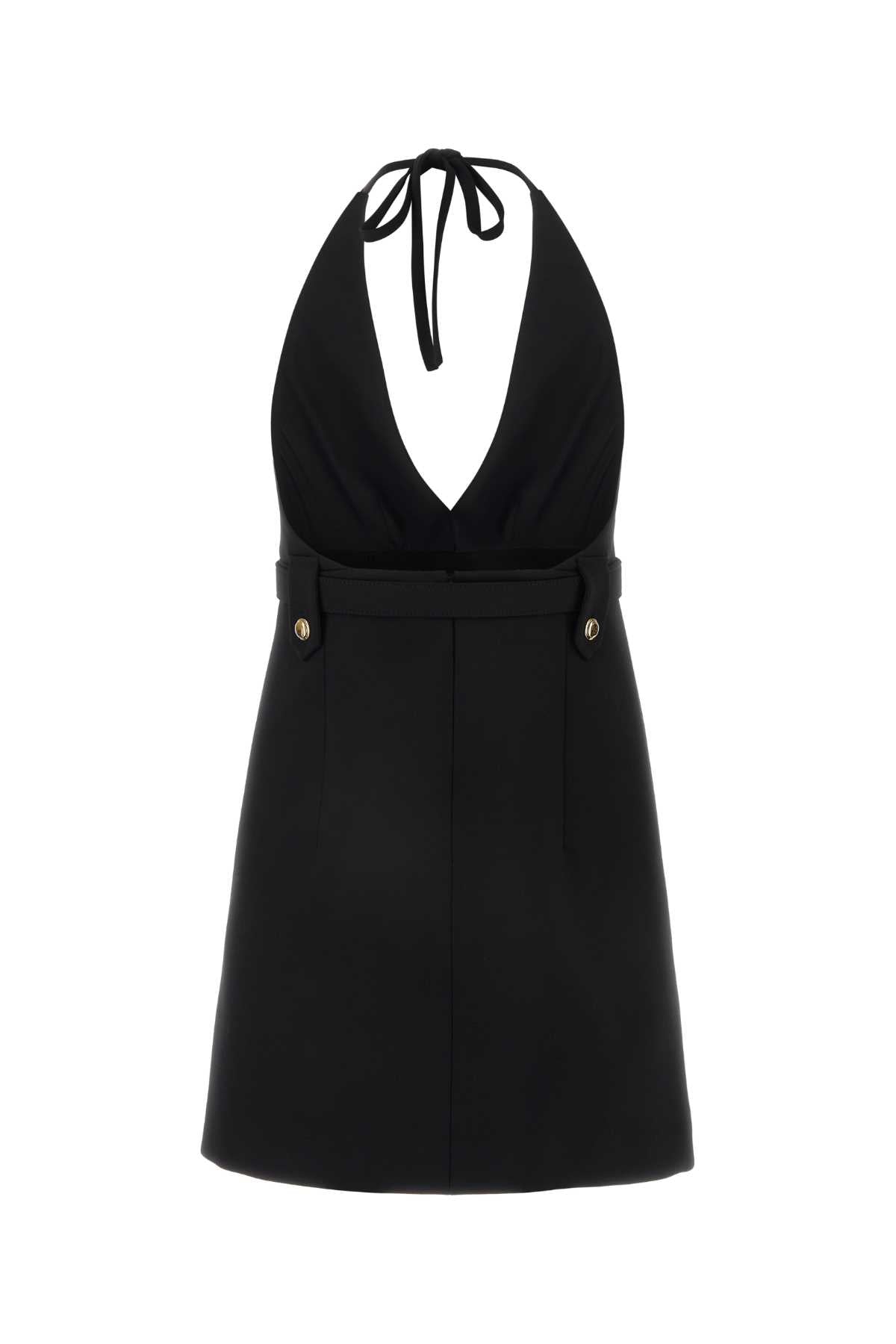 Miu Miu Miuブラックストレッチウールドレス - Image 5