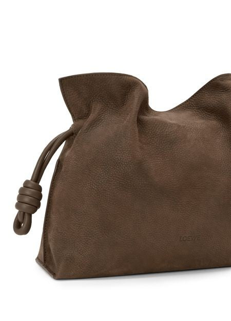 LOEWE Medium Flamenco clutch in grained nubuck - Image 5