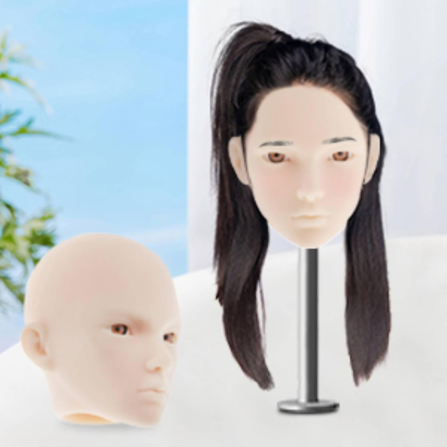 F Fityle 1/6 Doll Head Carving Head Male Doll Head Sculpt Figure Head BJD Doll DIY