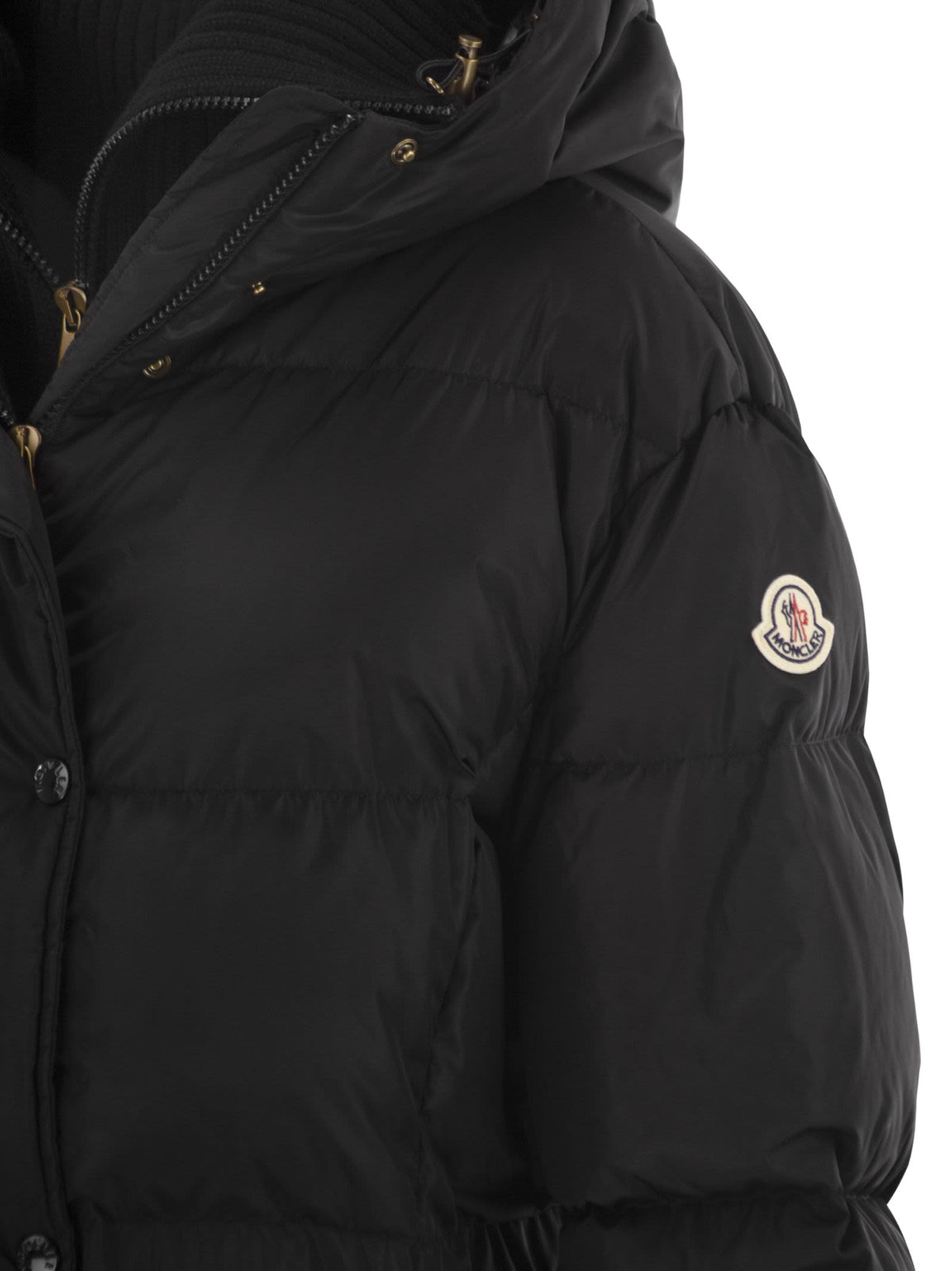 Moncler モンクラーチャマーフードとウールのトリムとロングダウンジャケット - Image 5
