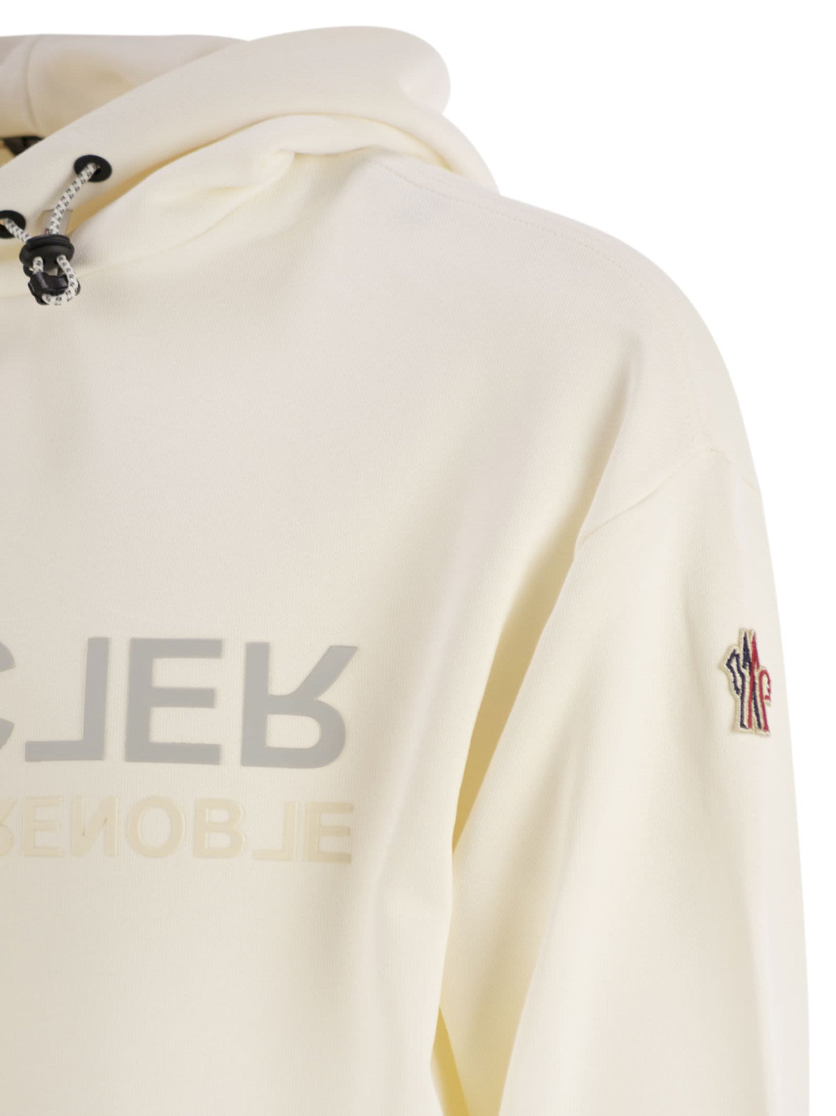 Moncler モンクラーグレノーブルロゴコットンパーカー - Image 5