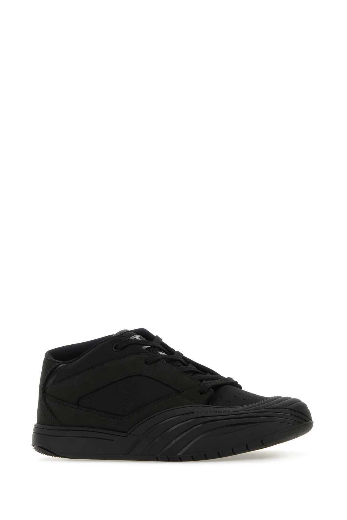 Givenchy Givenchy Black Fabric And Leather Skate Sneakers - Image 5