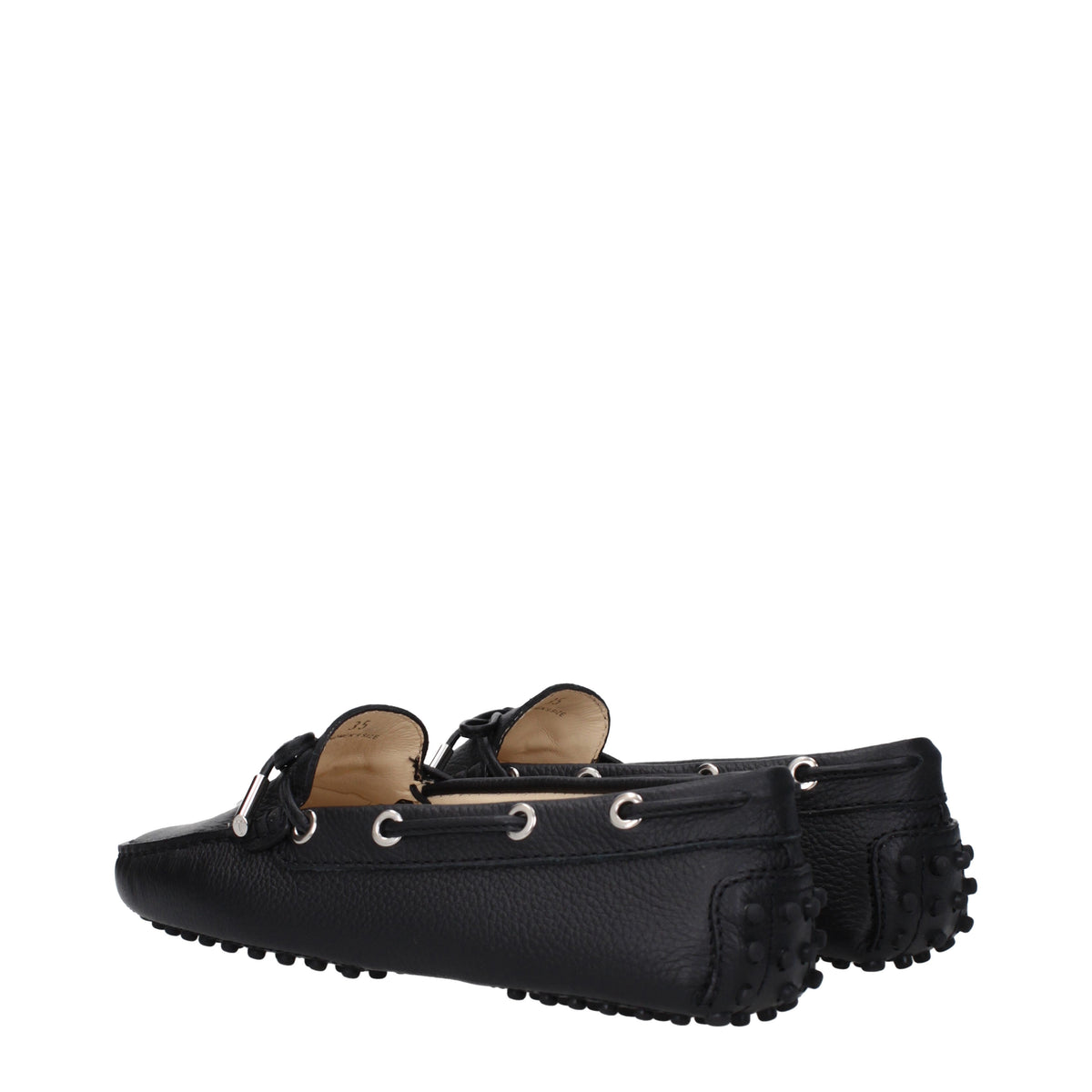Tods トッド 'S モカッシーニ女性スキンブラック - Image 5