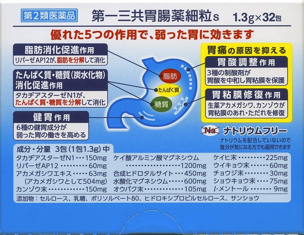 【第2類医薬品】第一三共胃腸薬細粒s 32包