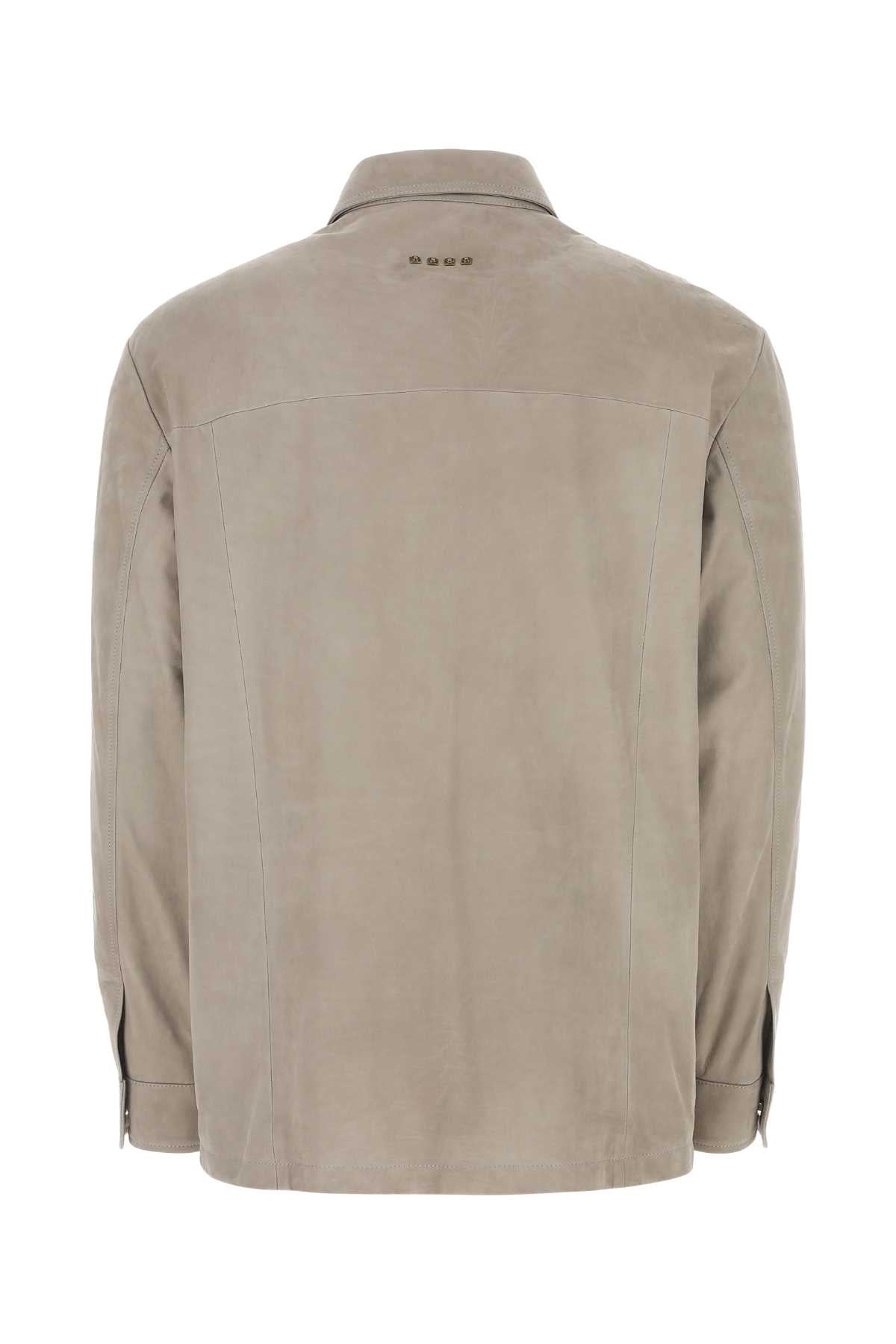 Etro Etro Dove Grey Suede Shirt - Image 5