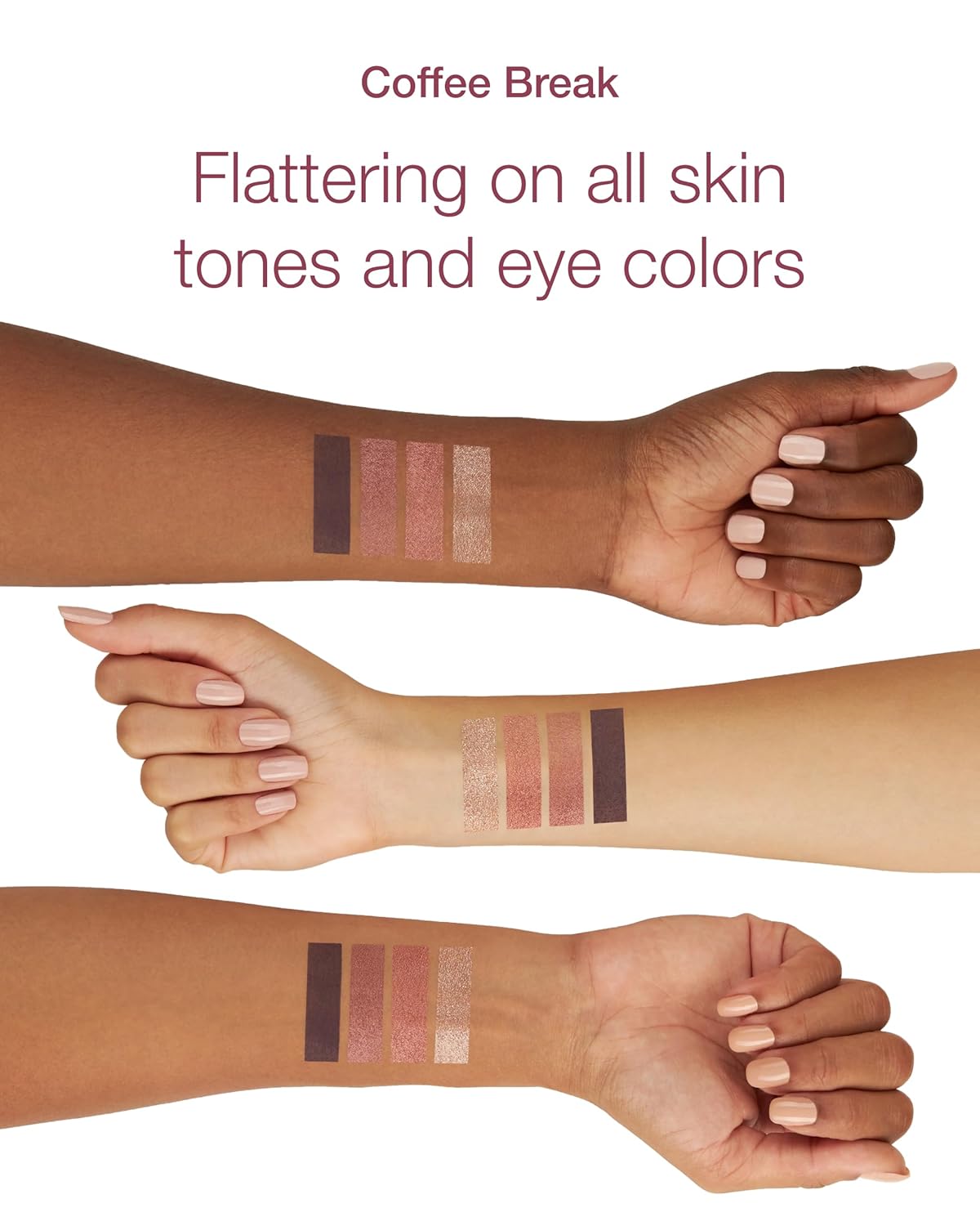 Mineral Fusion Eyeshadow Palette | Vegan Eye Makeup with Matte, Satin, and Shimmer Finishes | Natural, Lightweight Formula (Coffee Break)